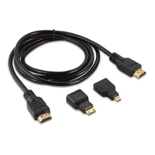 Cabo Hdmi 3 Em 1 Hdmi 1080p Micro E Mini Multifuncional 1.5m Foto 1