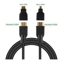 Cabo Hdmi 3 Em 1 Hdmi 1080p Micro E Mini Multifuncional 1.5m Foto mini 3