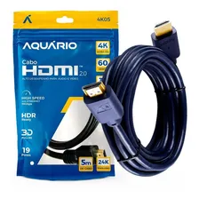 Cabo Hdmi 4k 3d Full Hd Blindado - 5 Metros Foto mini 1