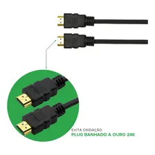 Cabo Hdmi 4k Ultra Hd 19 Pinos 2 Metros - Pix Foto mini 3
