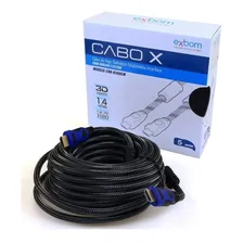 Cabo Hdmi 5 Metros 1.4 Ultra Hd 3d 19 Pinos Blindado Foto mini 2