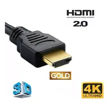 Cabo Hdmi - Cabo Hdmi 10m - 2.0 - 4k - 3d - Pino Dourado Foto mini 4