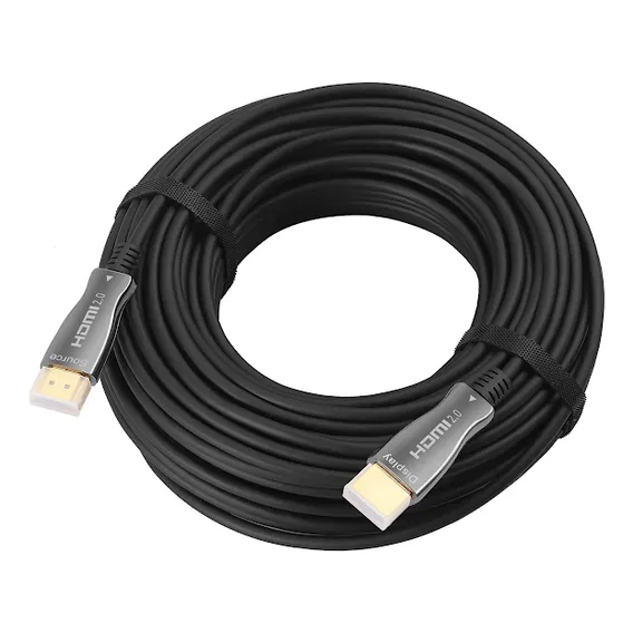 Cabo Hdmi Fibra Ótica Ou Fibra Óptica 2.0 4k 20 Metros Foto 1