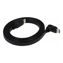 Cabo Hdmi Flat 2.0 Pix 19 Pinos 4k 2 Metros 90 ° 018-5092 Cor Preto Foto mini 1
