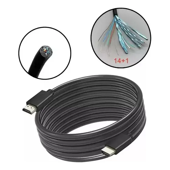Cabo Hdmi + Hdmi 20m 4k Mhd-4028 - Tomate Foto 1
