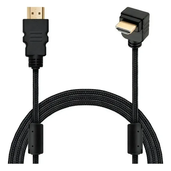 Cabo Hdmi L 90 Graus 5m Blindado 2.0 Ethernet 5 Metros 4k 3d Foto 1