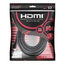 Cabo Hdmi Pix 2 Metros 2.0 4k 19 Pinos 018-2222 Foto mini 2