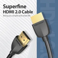 Cabo HDMI preto Vention AAIBG de 1 cabo HDMI 2.0 macho para 1 cabo HDMI 2.0 macho Foto mini 2