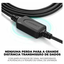 Cabo Impressora Usb 2.0 A/b Scanner Ativo Hp Epson Canon 15m Foto mini  2