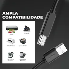 Cabo Impressora Usb 2.0 A/b Scanner Ativo Hp Epson Canon 15m Foto mini  3