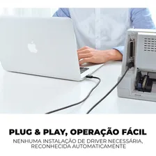 Cabo Impressora Usb 2.0 A/b Scanner Ativo Hp Epson Canon 15m Foto mini 4