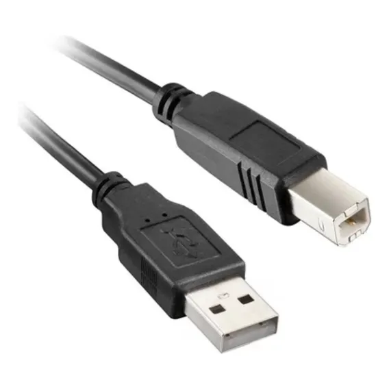 Cabo impressora USB A-B Cor Preto Foto 1
