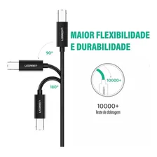Cabo Impressora Usb-c Para Usb-b 2.0 2m Ugreen Foto mini  3