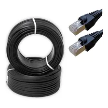 Cabo Internet Cat6 Alta Velocidade 1 Metro Cat 6 Rj45 Foto mini  2