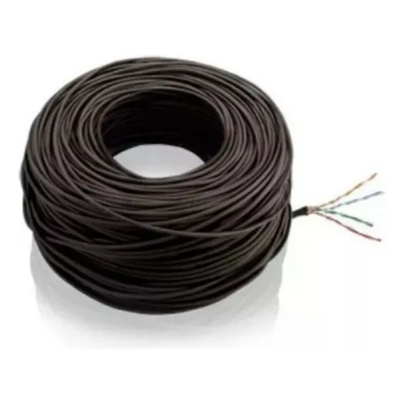 Cabo Internet Rede 200 Metros Cat 5e 4 Pares Utp Cftv Foto 1