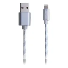 Cabo iPhone Carregador Usb Para iPhone 5 5c 5s 6 6s 7 Cor Prateado Foto mini 1