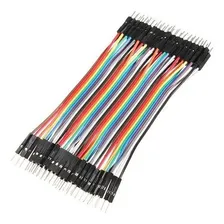 Cabo Jumper 10cm Macho X Macho 40 Unid Pic/arduino Foto  mini 1