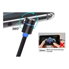 Cabo Magnético L 90° Imã Micro Usb V8 Tipo-c Android Foto mini 4