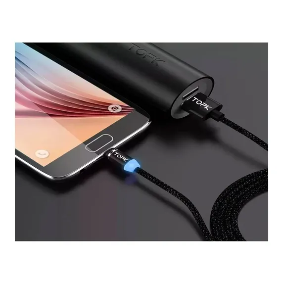 Cabo Magnético Micro Usb V8 - Topk Original - Android Foto 1