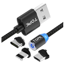 Cabo Magnético Micro Usb V8 - Topk Original - Android Foto mini  2