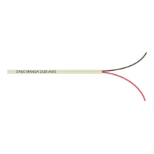 Cabo Manga 2x26 Awg - Sem Blindagem Bege - 3 M Foto mini 3