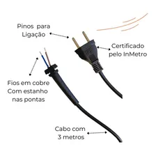 Cabo Maquina De Tosa Andis Agc/agc2 Cor Cabo de máquina Andis 110V/220V (Bivolt) Foto mini 2