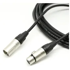 Cabo Microfone 2x0,30 Xlr Canon Balanceado Profissional 20m Foto mini 2