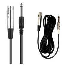 Cabo Microfone Mono Xlr - P10 3 Metros Resistente Foto mini 1