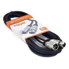 Cabo Microfone Player Hayonik Xlr Fêmea Xlr Macho 5 Metros Foto mini 3