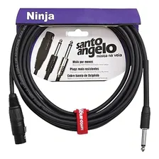 Cabo Microfone Santo Angelo Ninja Hg P10 X Xlrf B 03ft 0,9m Foto mini 3