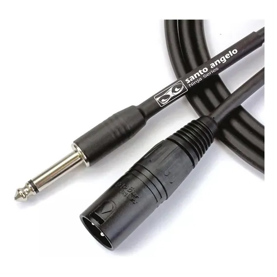 Cabo Microfone Santo Angelo P10 X Xlr Macho 7,62m Ninja Nm B Foto 1