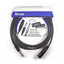 Cabo Microfone Santo Angelo P10 X Xlr Macho 7,62m Ninja Nm B Foto mini 2