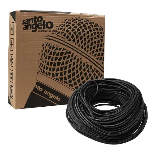 Cabo Microfone Santo Angelo X30 Balanceado Rolo 100 Metros Foto 1