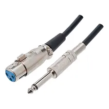 Cabo Microfone Violao Xlr Canon X P10 Mono 10 Metros Foto  mini 1