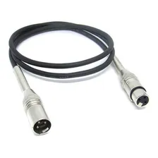 Cabo Microfone Xlr Canon Macho Fêmea Balanceado 2m Foto  mini 1