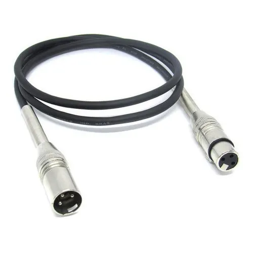 Cabo Microfone Xlr Canon Macho Fêmea Balanceado 2m Foto 1