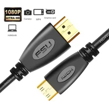 Cabo Mini Hdmi X Hdmi 2 Metros 2.0 Ethernet 4k Ultra Hd Foto mini 4