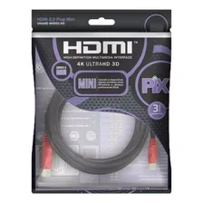 Cabo Mini Hdmi X Hdmi Pix 2.0 4k Hdr 19p 3 Metros Foto mini 4