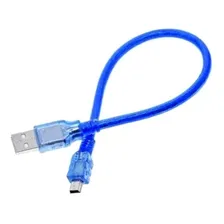 Cabo Mini Usb 2.0 Azul 30 Cm Arduino Nano V3 Foto  mini 1