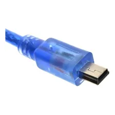 Cabo Mini Usb 2.0 Azul 30 Cm Arduino Nano V3 Foto mini  3