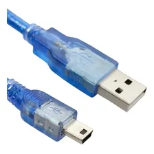 Cabo Mini Usb 2.0 Para Arduino Nano Azul 30cm Kit 10 Peças Foto mini 3