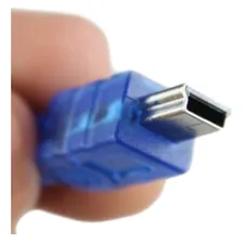 Cabo Mini Usb 2.0 Para Arduino Nano Azul 30cm Kit 10 Peças Foto mini 4