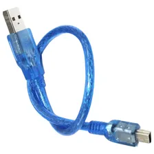 Cabo Mini Usb 2.0 Para Arduino Nano Azul 30cm Kit 10 Peças Foto mini 2