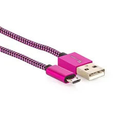 Cabo Nylon Resistente Android Micro Usb 2,5 Metros Foto mini  2