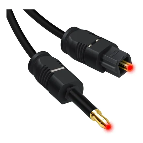 Cabo Óptico Áudio Digital Mini Toslink 3,5mm Spdif 10 Metros Foto 1