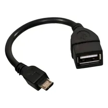 Cabo Otg Micro Usb Pendrive Mouse Teclado Dados V8 Android Foto mini 4