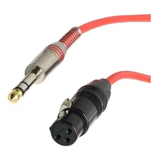 Cabo P/ Microfone P10 Stereo X Xlr Fêmea 3 Metros Balanceado Foto mini 1