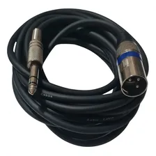 Cabo P/ Microfone P10 Stereo X Xlr Macho 5 Metros Balanceado Foto mini 3