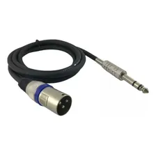 Cabo P/ Microfone P10 Stereo X Xlr Macho 5 Metros Balanceado Foto mini 2