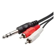 Cabo P10 Estereo Para 2 Rca Com 2 Metros Mxt Foto mini 4